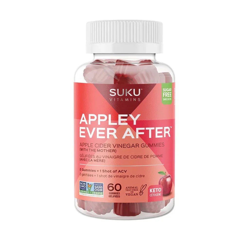suku vitamins appley ever after apple cider vinegar gummies 60 gummies