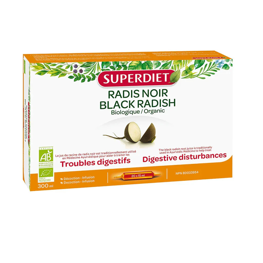 radis noir troubles digestifs Superdiet - La Boite à Grains