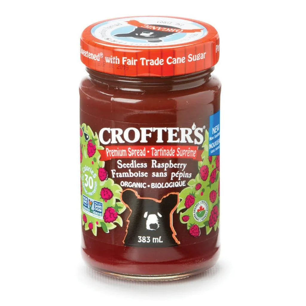 Tartinade Suprême Framboise Crofter's - La Boite à Grains