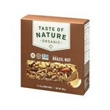 taste of nature barres collation biologique noix du brésil 160 g