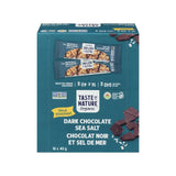 barre collation chocolat noir et sel de mer biologique Taste of Nature - La Boite à Grains