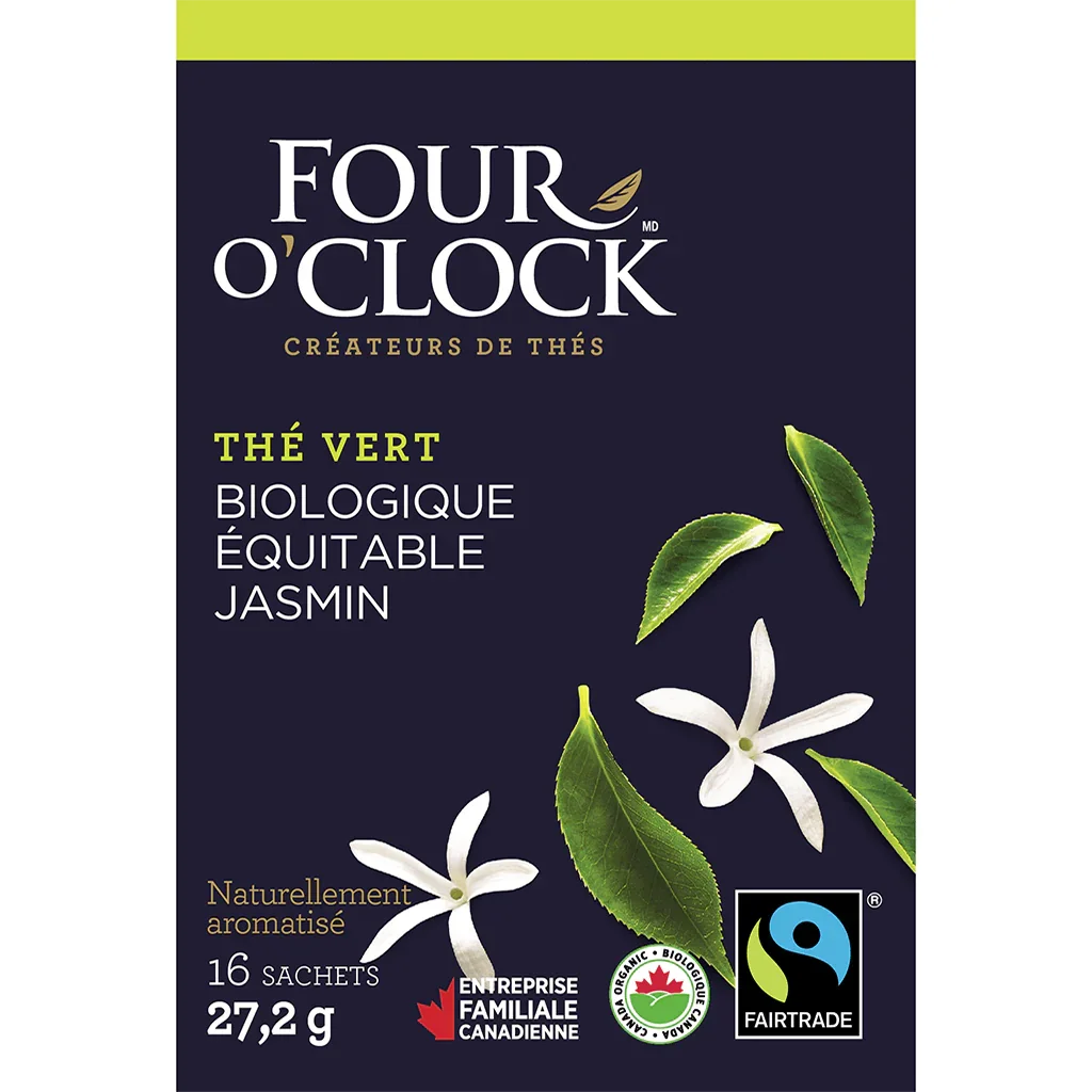 Four O'Clock Organic Jasmine Green Tea - La Boite à Grains