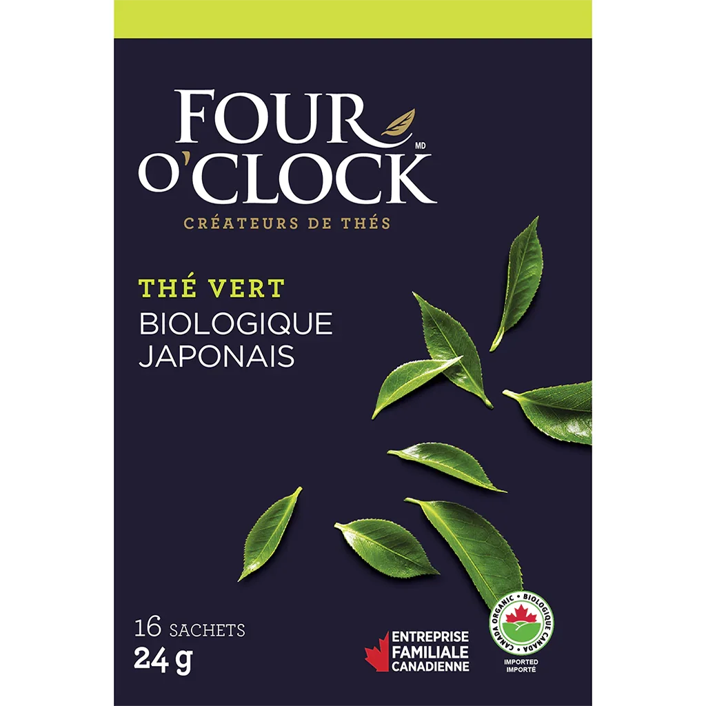 Thé Vert Japonais Biologique Four O'Clock - La Boite à Grains