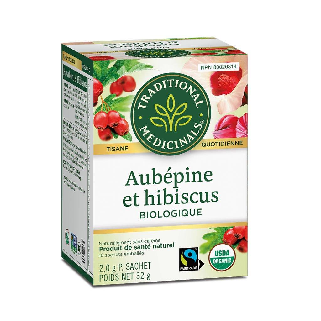 Organic Hawthorn and Hibiscus Herbal Tea - 16 bags