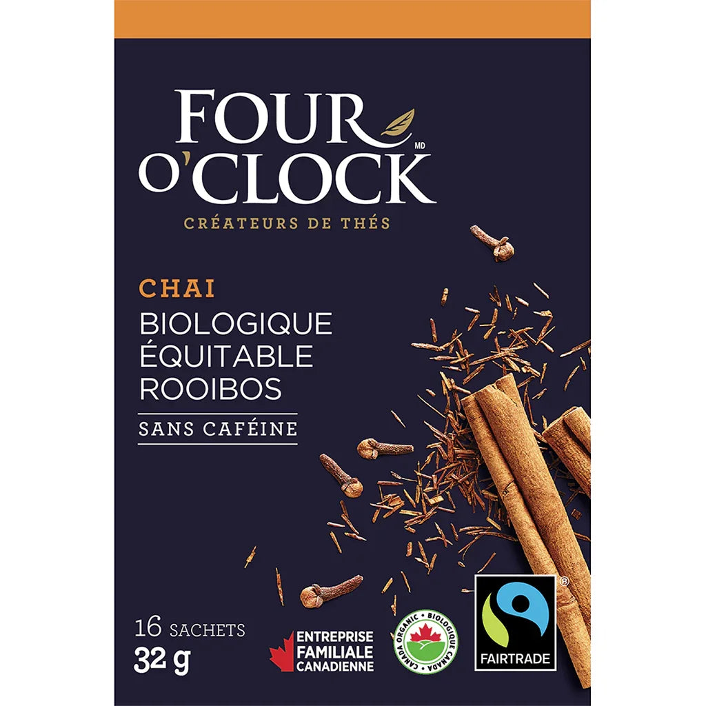 Organic Chai Rooïbos Herbal Tea Four O'Clock - La Boite à Grains
