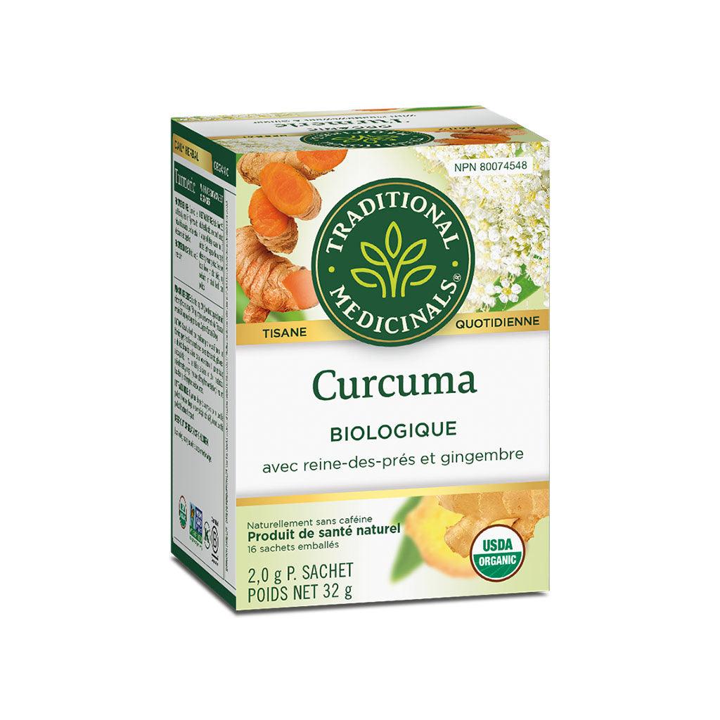 Tisane Curcuma avec Reine des Prés et Gingembre Biologique Traditional Medicinals - La Boite à Grains