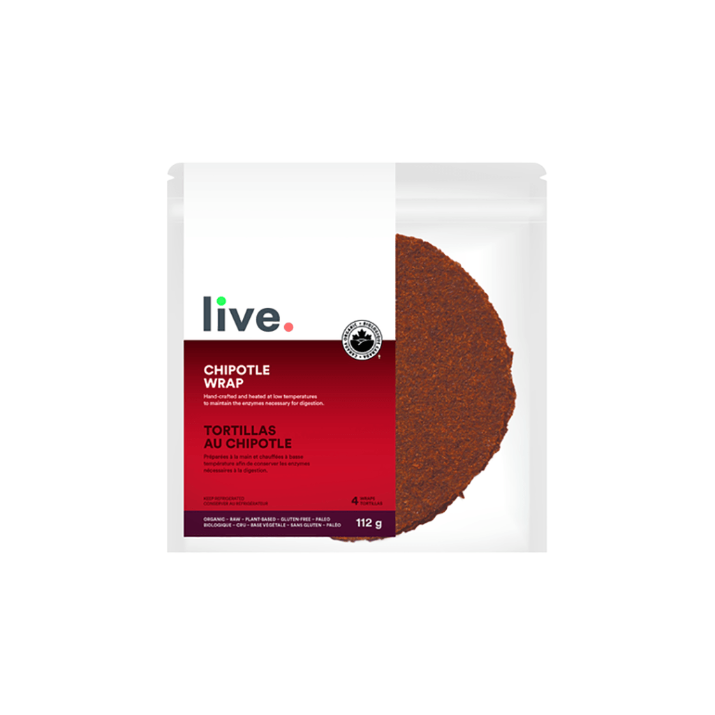 Tortillas Biologiques au Chipotle Live Organic - La Boite à Grains