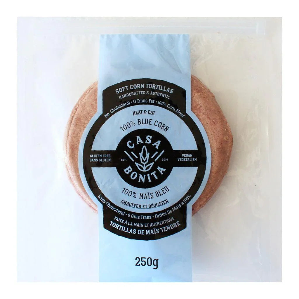 Tortillas de Maïs Bleu Sans Gluten Casa Bonita - La Boite à Grains