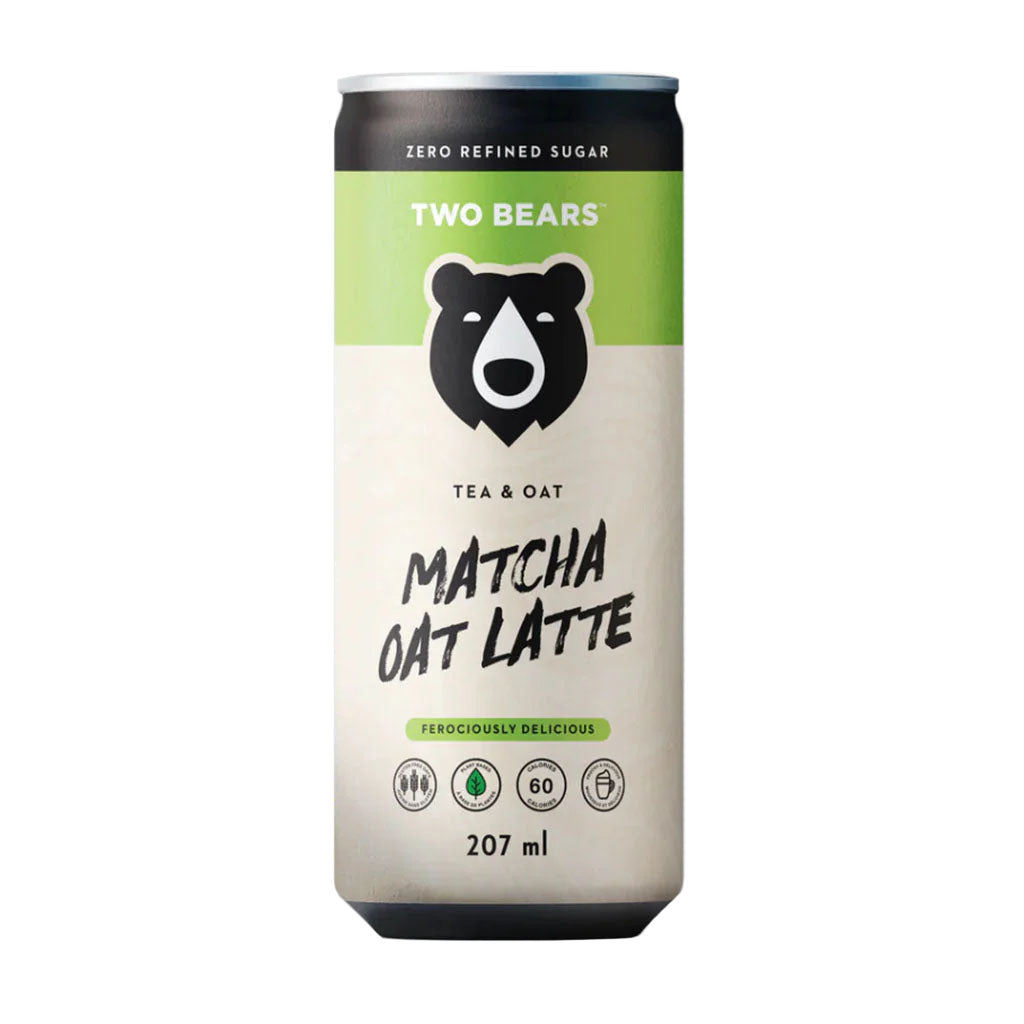 two bears latte mousseux thé matcha 207 ml - la boite à grains