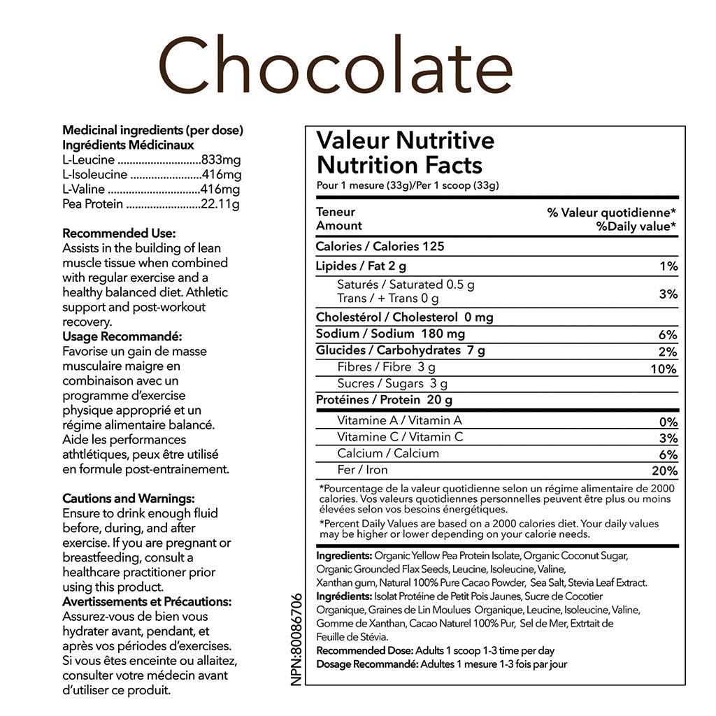 Vegan Pro Chocolat Raw Nutritional - La Boite à Grains