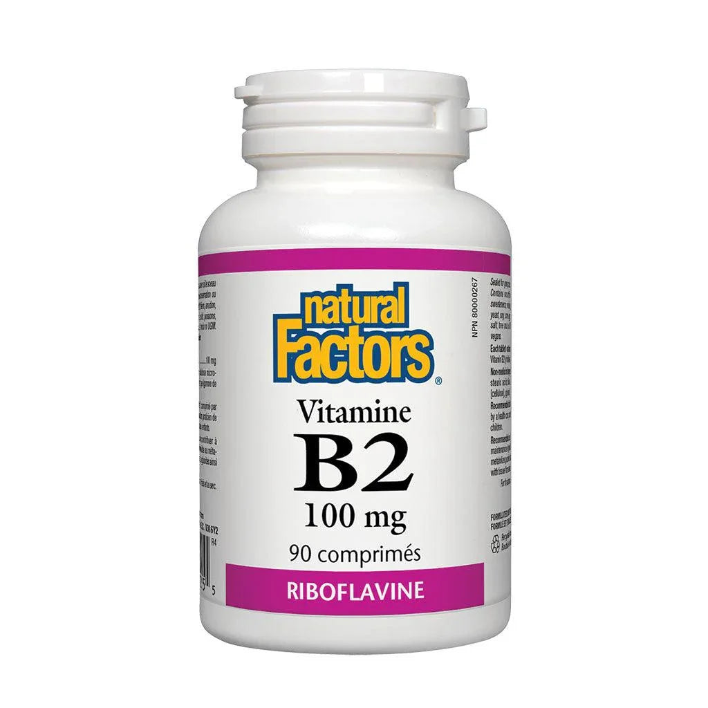 Vitamin B2 Natural Factors - La Boite à Grains