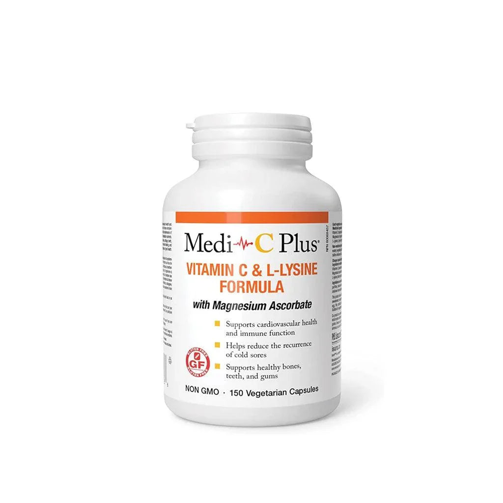 Vitamine C et L-Lysine avec Ascorbate de Magnésium Medi C Plus - La Boite à Grains