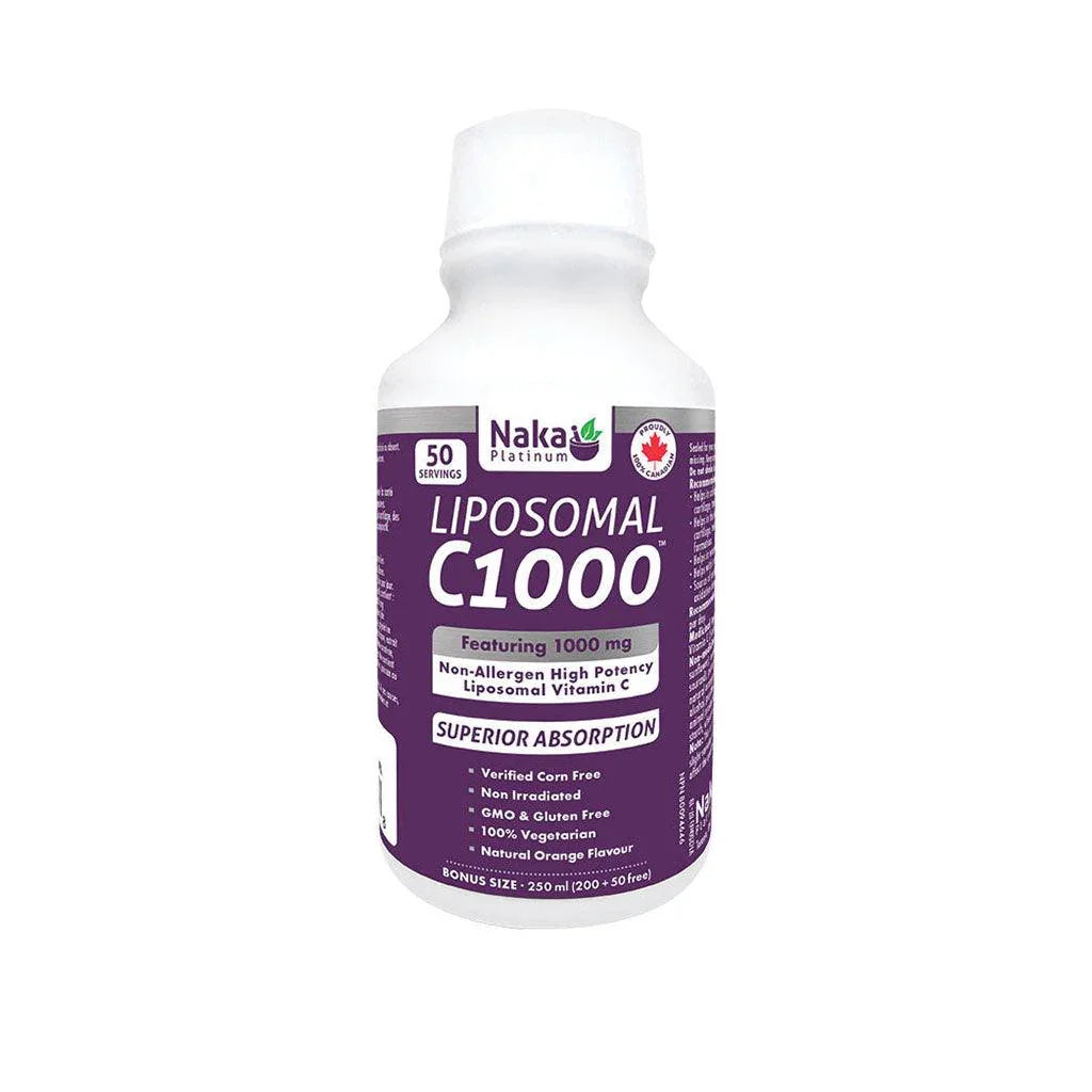 Vitamin C1000 Liposomal Superior Absorption Naka Platinum - La Boite à Grains