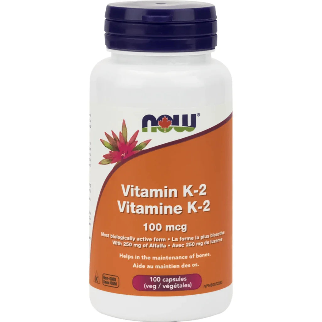 Vitamine K-2 100 mcg Now - La Boite à Grains
