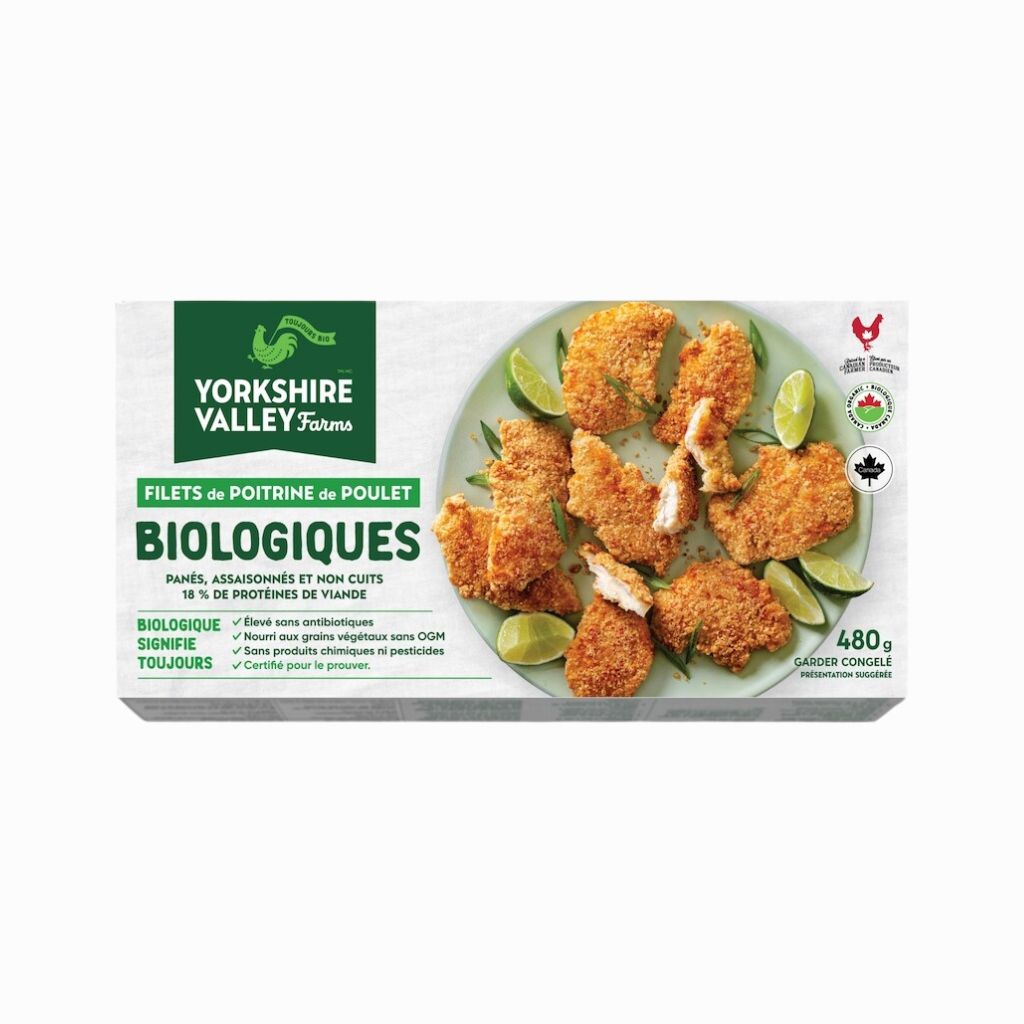 filets de poitrine de poulet biologiques Yorkshire Valley Farms - La Boite à Grains