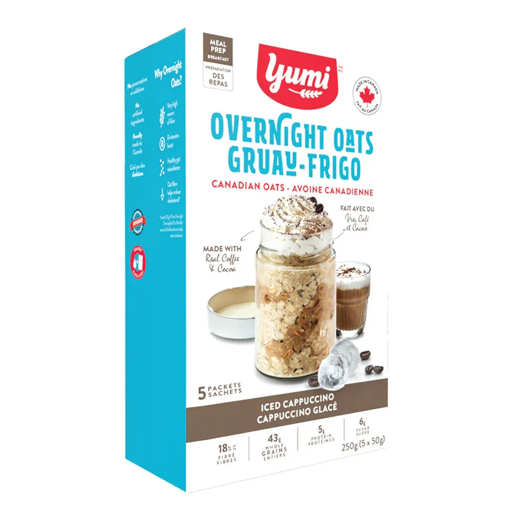 Yumi iced cappuccino oatmeal fridge 5x50 g - La Boite à Grains