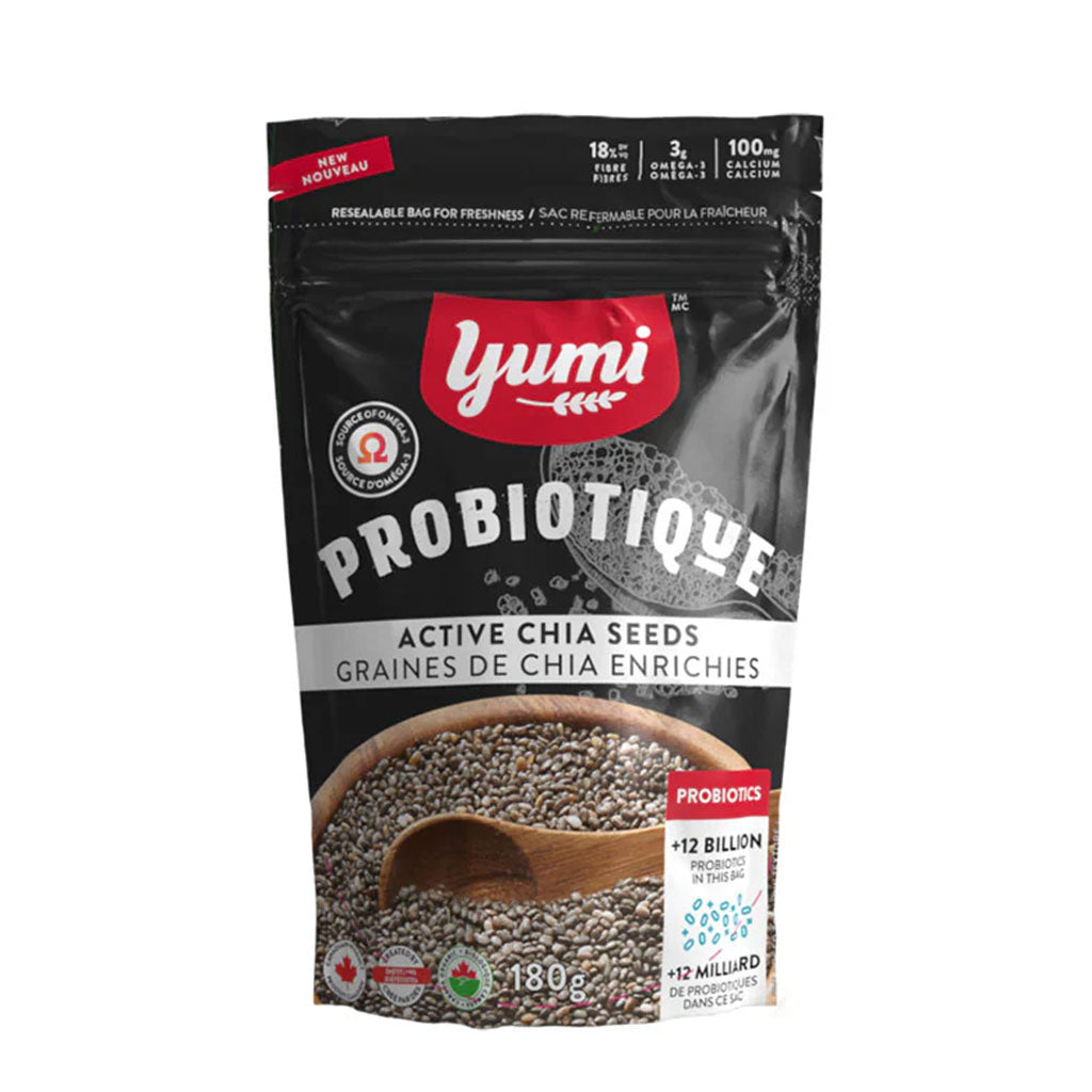 graines de chia enrichies probiotique Yumi 180 g - La Boite à Grains
