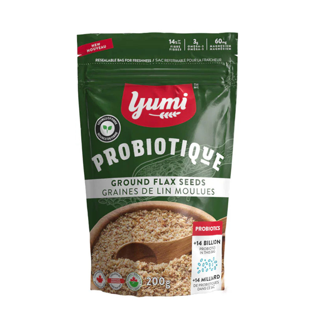 graines de lin moulues probiotique Yumi 200 g - La Boite à Grains