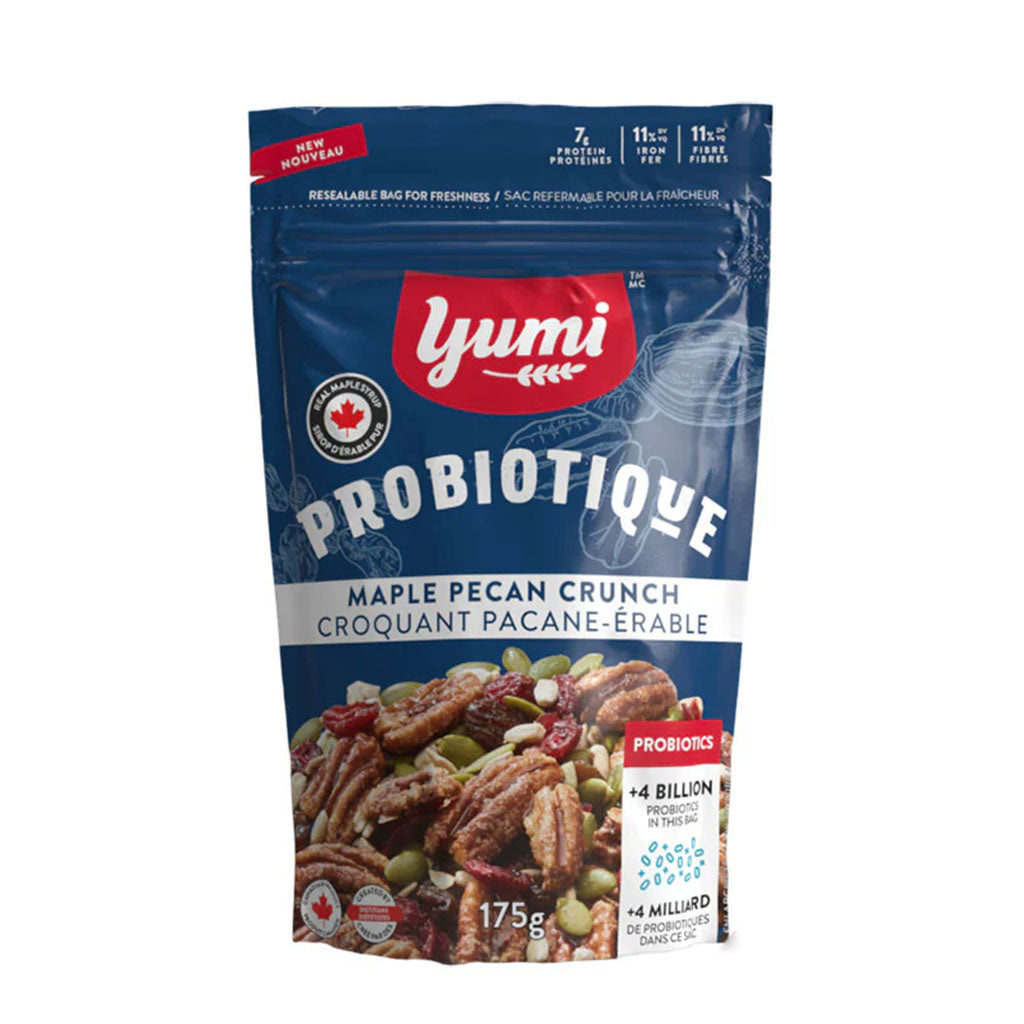 mélange croquant pacane érable probiotique Yumi 175 g - La Boite à Grains