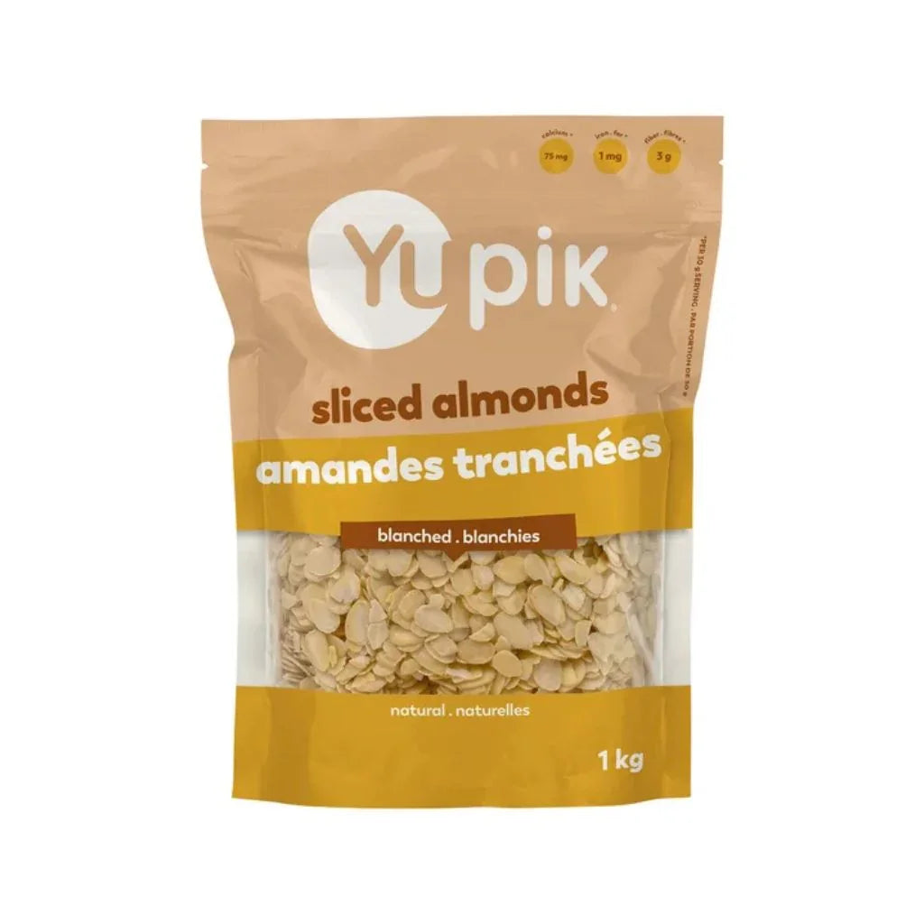 amandes blanchies tranchées Yupik - La Boite à Grains