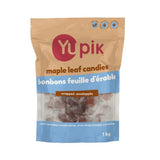 bonbons feuille d'érable enveloppés Yupik - La Boite à Grains