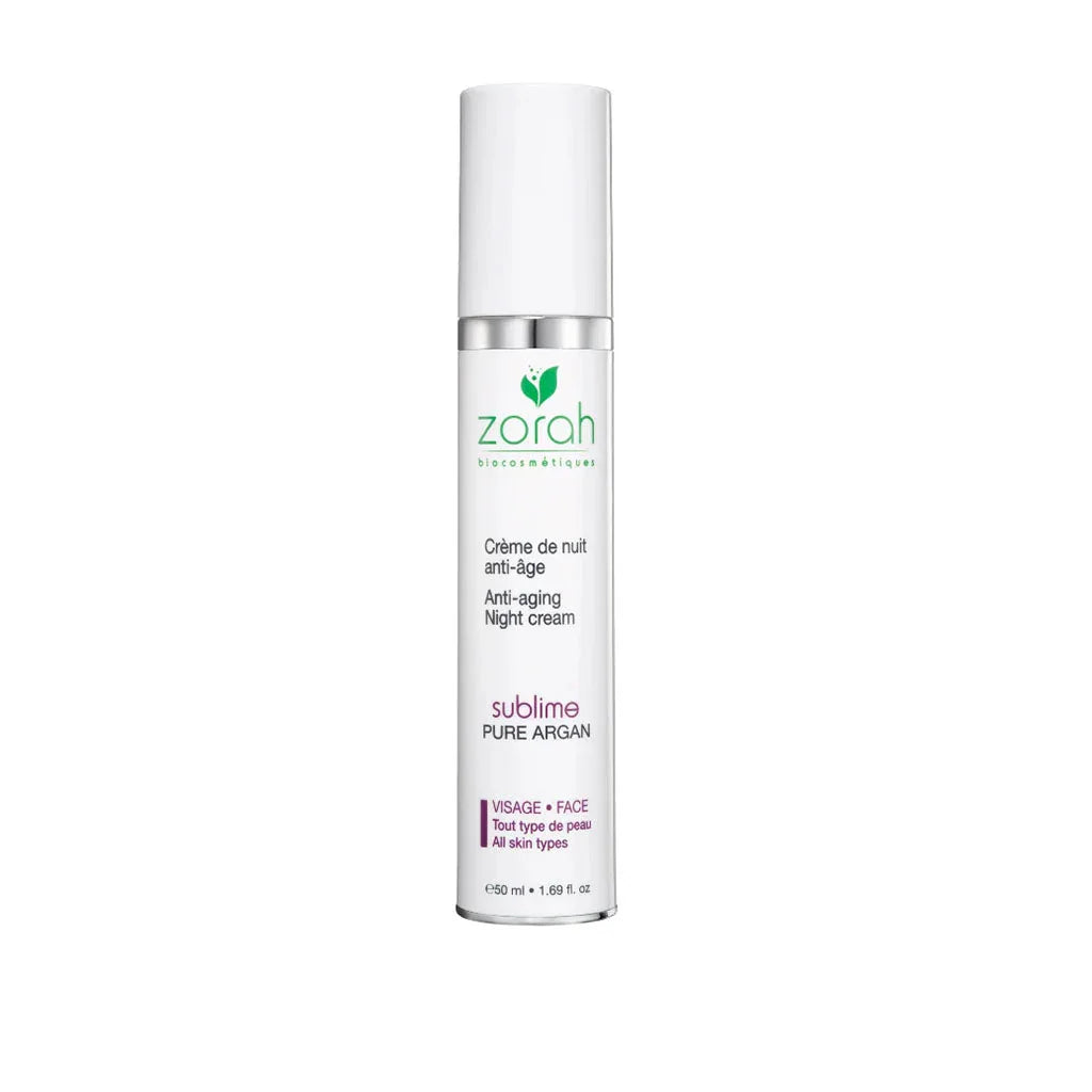 zorah biocosmétiques crème de nuit anti-âge sublime visage 50 ml - La Boite à Grains