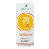 écran solaire minéral teinté FPS 30 - Zorah