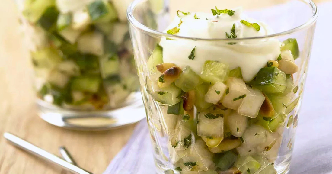 Verrine de concombres