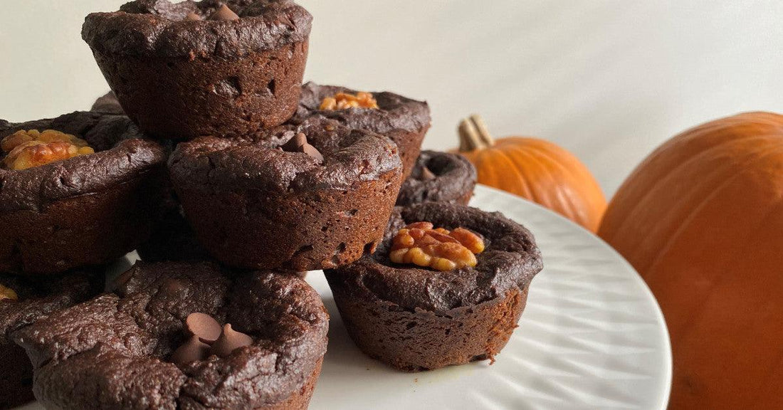 Brownies à la Citrouille et au Cacao - La Boite à Grains