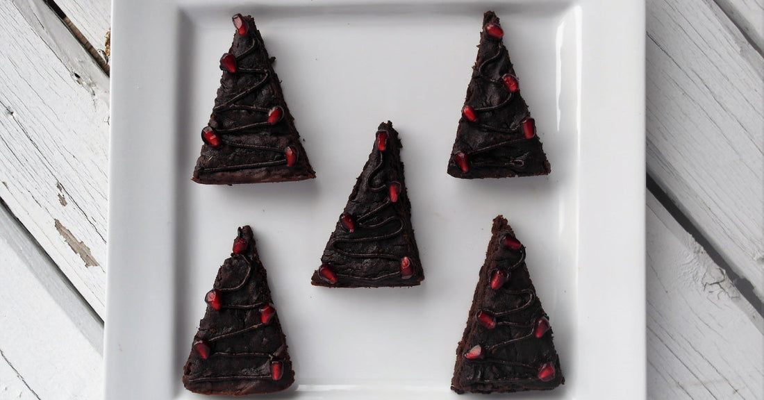 Brownies de Noël aux Haricots Noirs - La Boite à Grains
