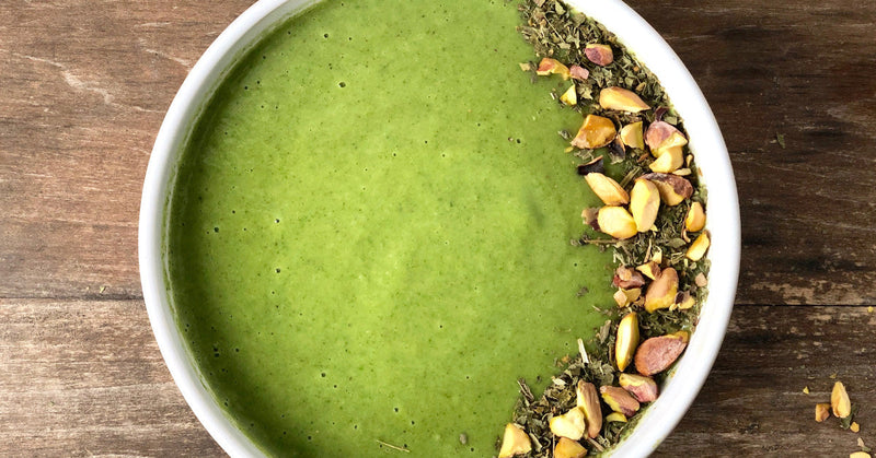Detox Soup Green Vegetables and Nettle