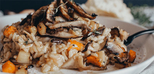 Risotto Végane aux Champignons et Saveurs d'ici - La Boite à Grains