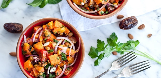 Moroccan sweet potato salad