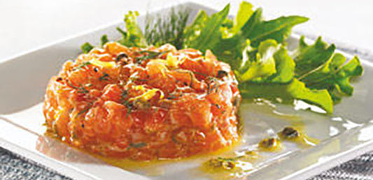 Tartare de saumon citron et aneth - La Boite à Grains