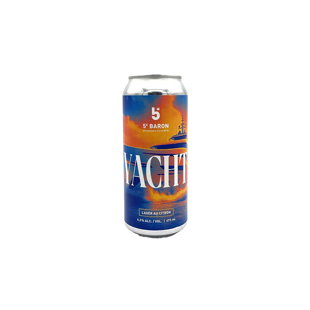 bière Yacht 5e Baron lager au citron - La Boite à Grains