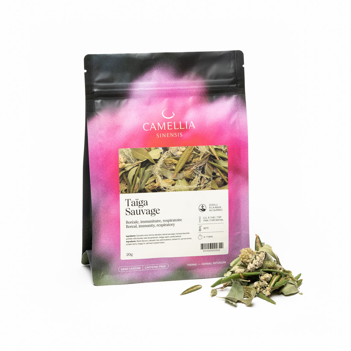 Tisane La Taïga Sauvage Biologique Camellia Sinensis - La Boite à Grains