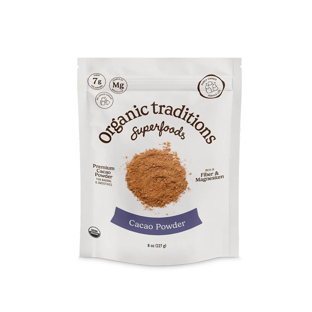 poudre de cacao biologique Organic Traditions - La Boite à Grains