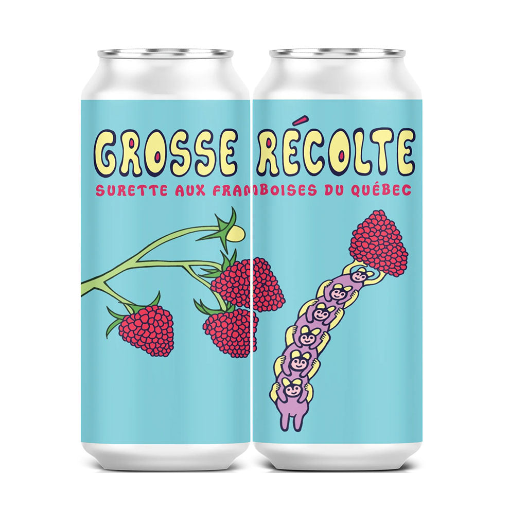 grosse récolte surette aux framboises du Québec - La Boite à Grains