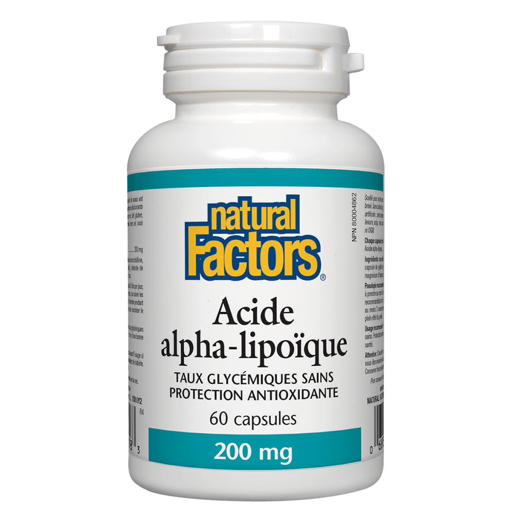 Acide Alpha-Lipoïque Natural Factors - La Boite à Grains