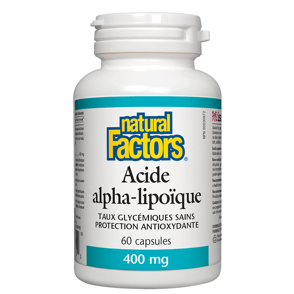 Acide Alpha-Lipoïque Natural Factors - La Boite à Grains