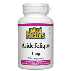 Acide Folique Natural Factors - La Boite à Grains