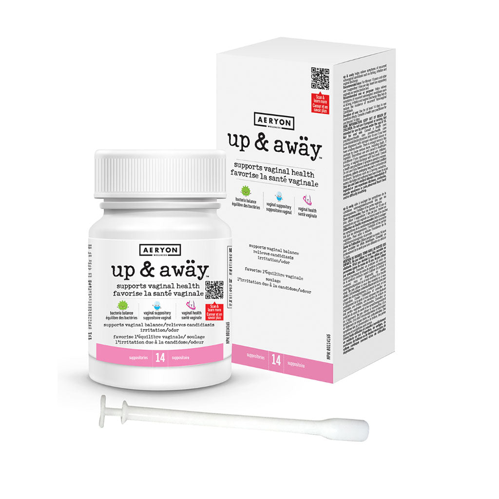 aeryon up & away santé vaginale 14 suppositoires