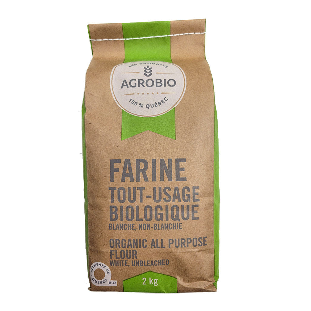farine tout usage biologique blanche non blanchie 2 kg - La Boite à Grains