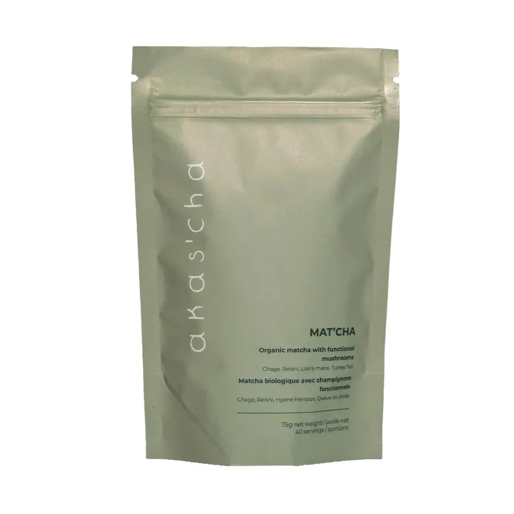 matcha biologique avec champignons fonctionnels Akas'cha - La Boite à Grains