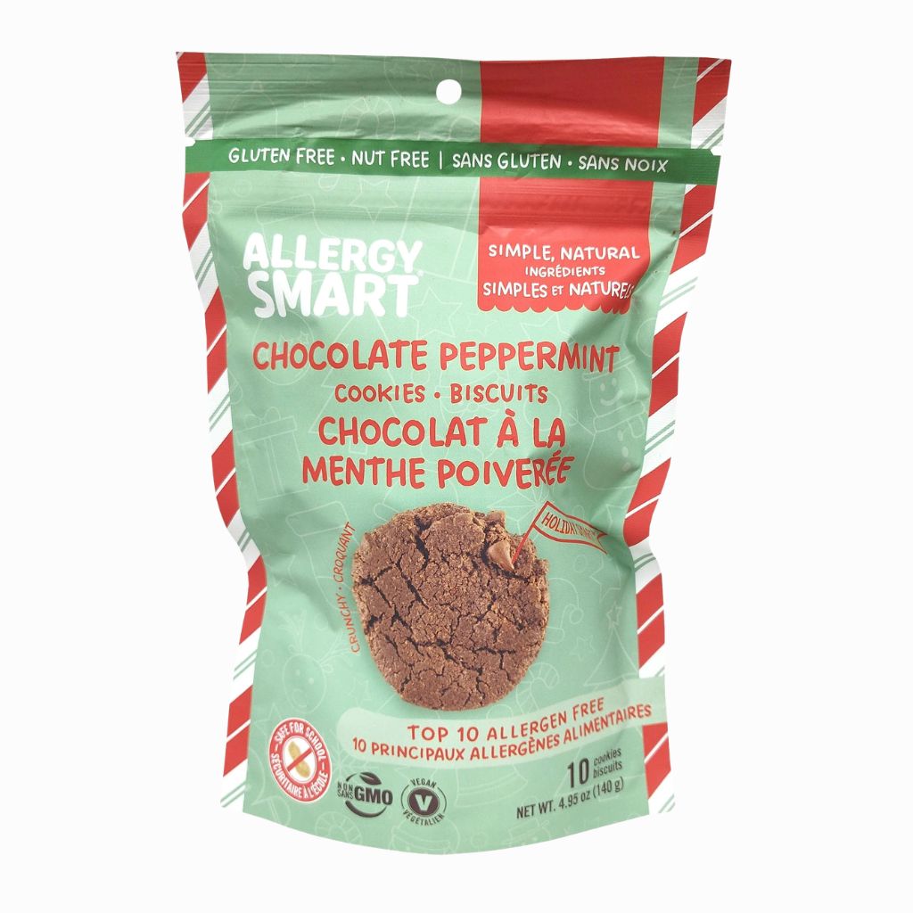 biscuits chocolat à la menthe poivrée Allergy Smart - La Boite à Grains