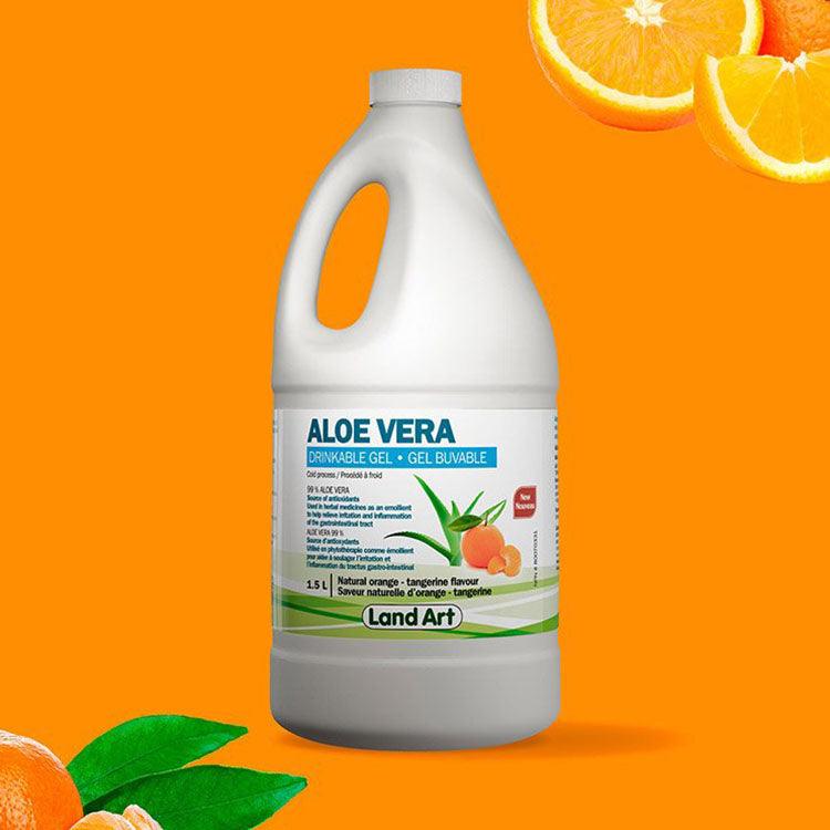 Aloe Vera Gel Buvable Orange et Tangerine Land Art - La Boite à Grains
