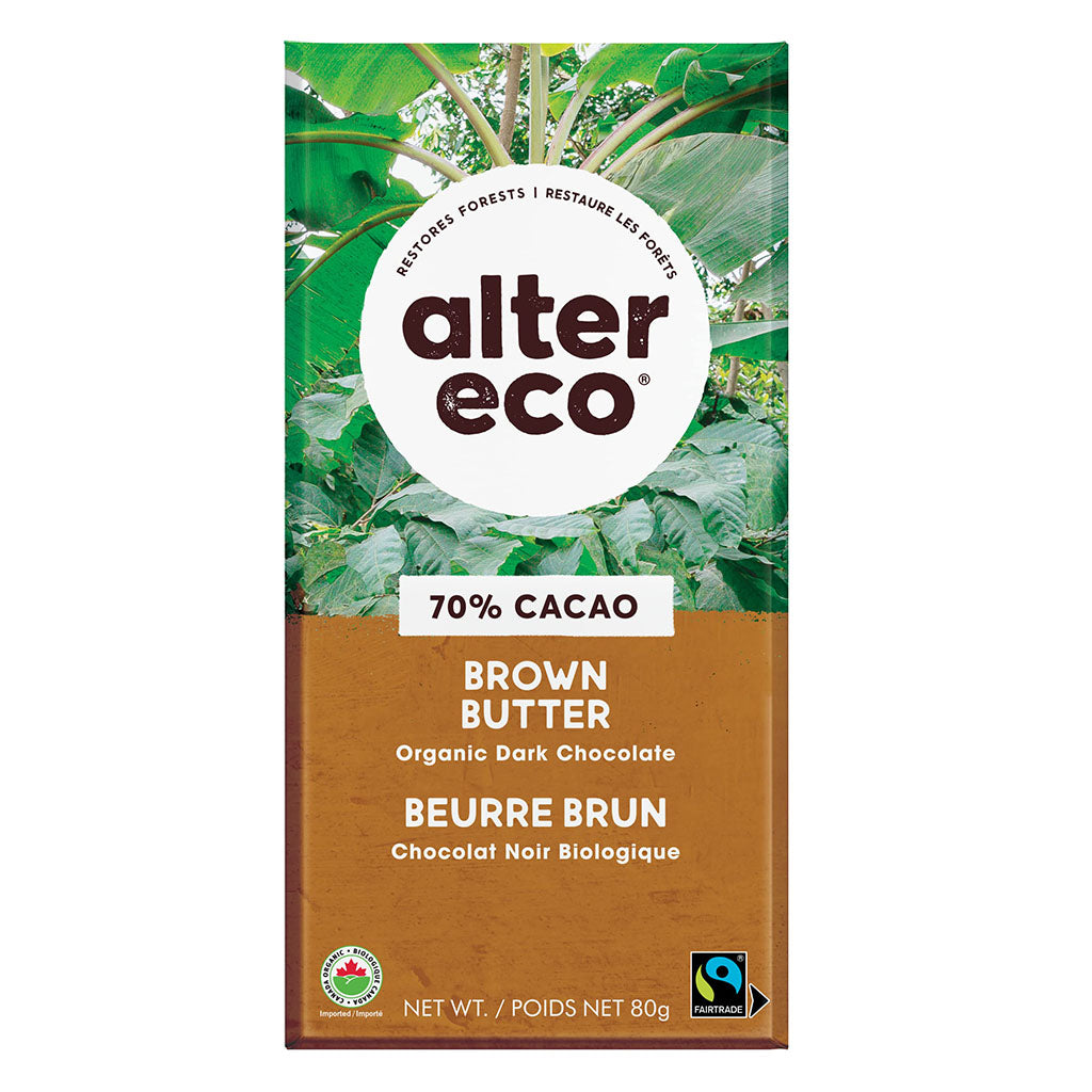 chocolat noir beurre brun alter eco - La Boite à Grains
