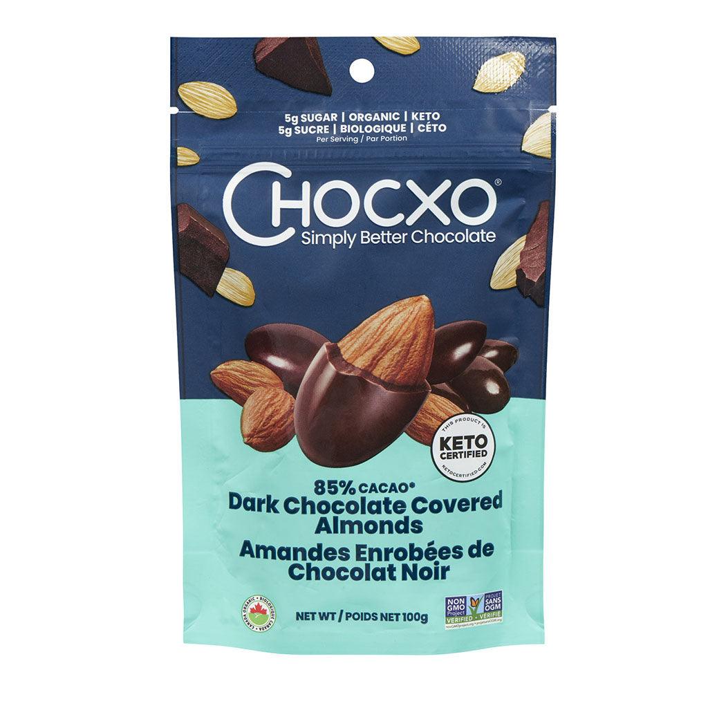 Amandes Enrobées de Chocolat Noir Biologique Keto ChocXO - La Boite à Grains