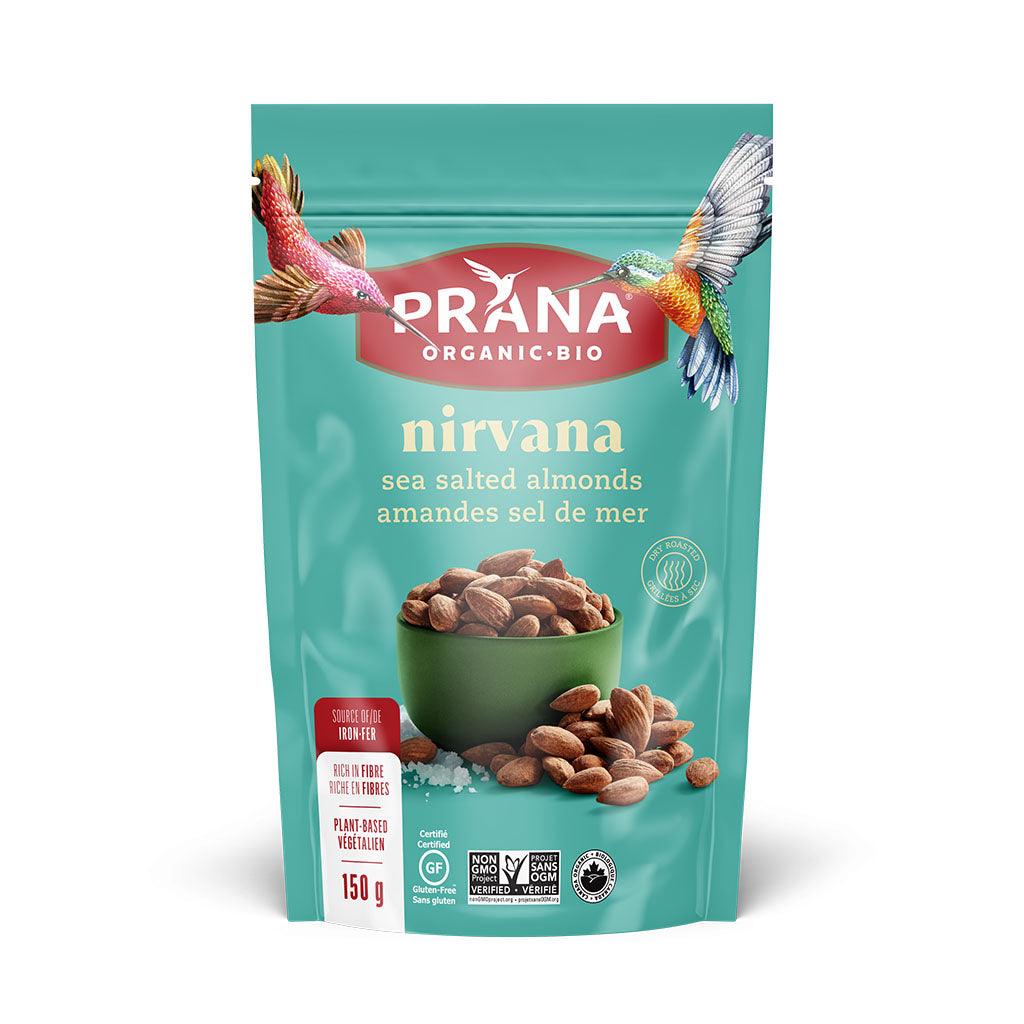 Amandes Sel Mer Nirvana Bio Prana - La Boite à Grains