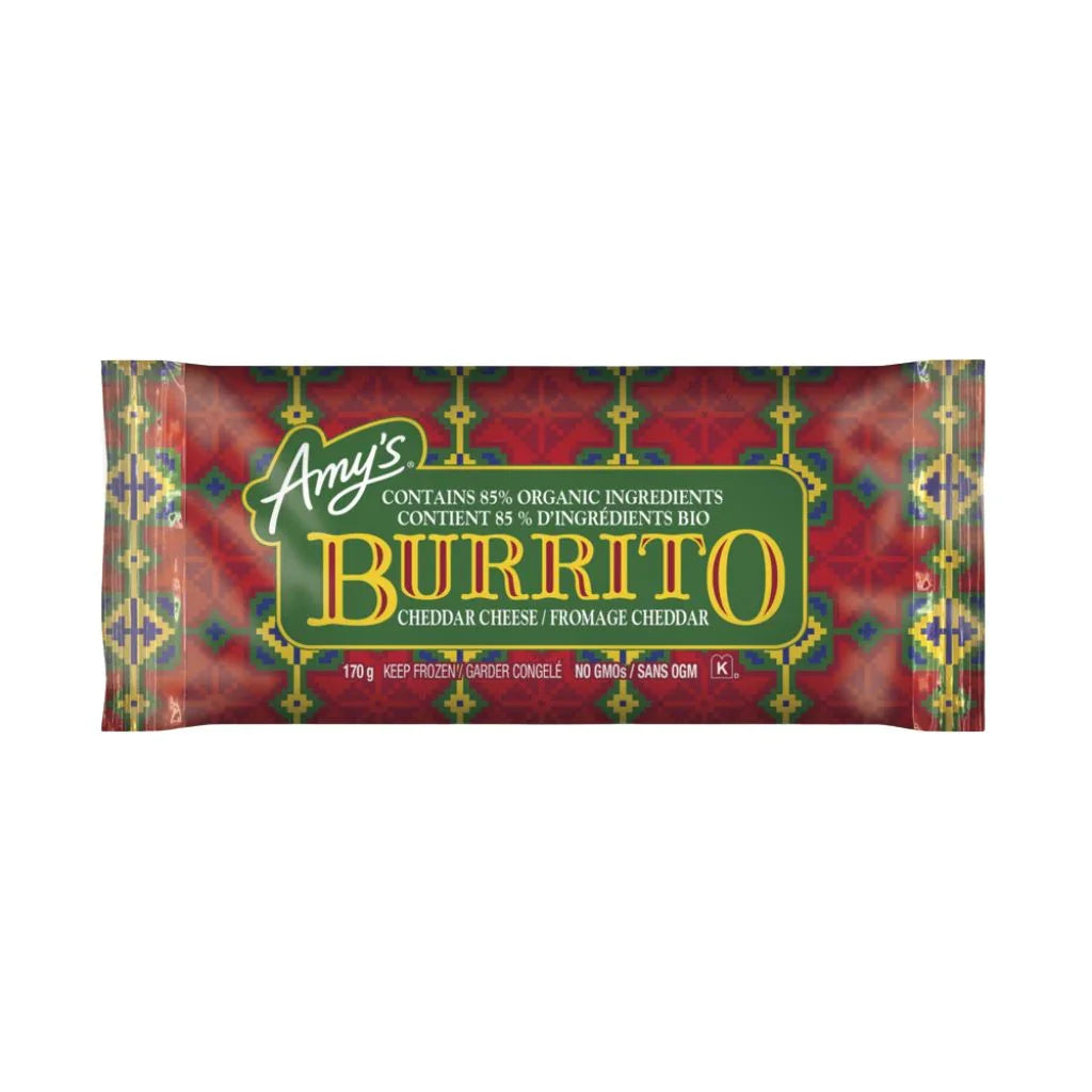 burrito au fromage cheddar Amy's - La Boite à Grains